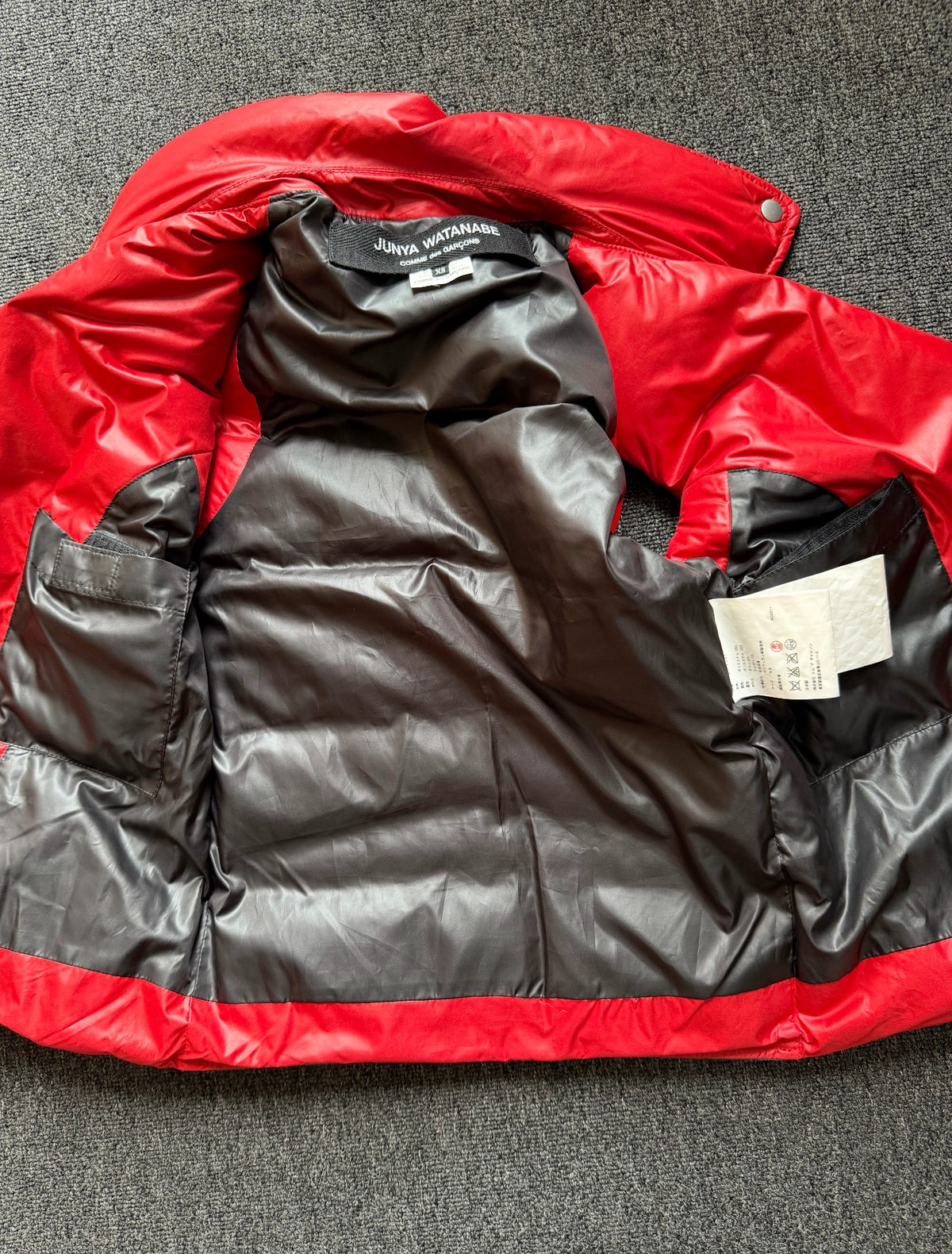 Junya Watanabe Red Down Knight Jacket Vest
