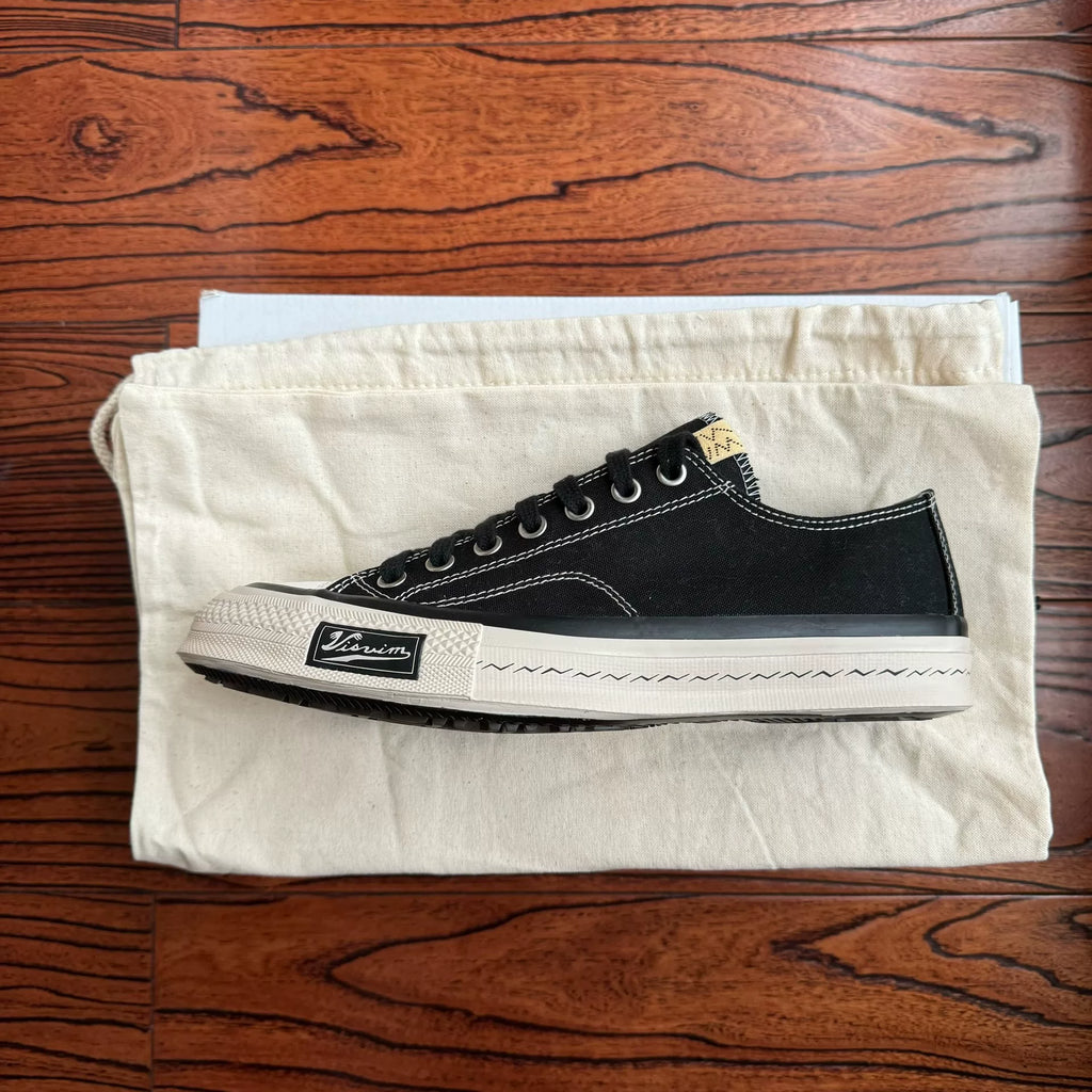 Visvim 25ss SKAGWAY LO CANVAS black thin-sole canvas shoes