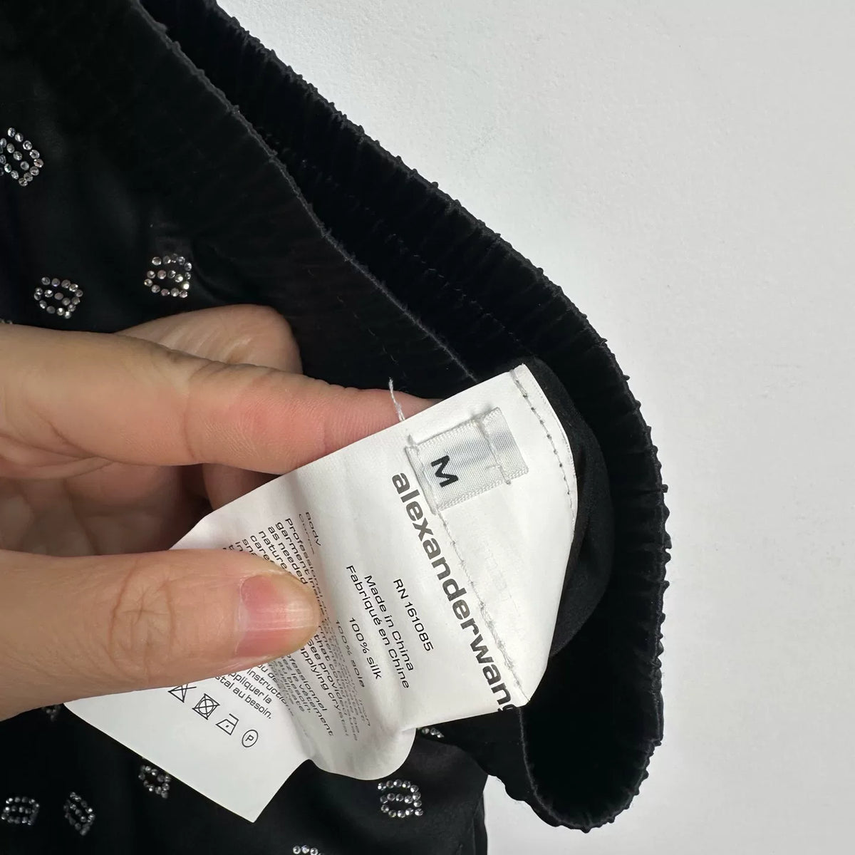 Alexander Wang Rhinestone Straight Casual Long Pants