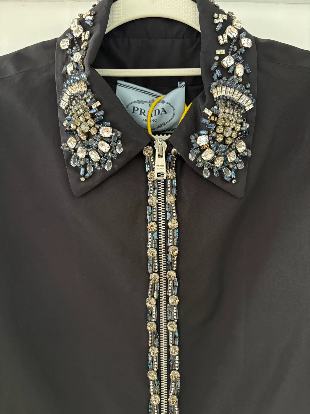 Prada Rhinestone Panel Jacket