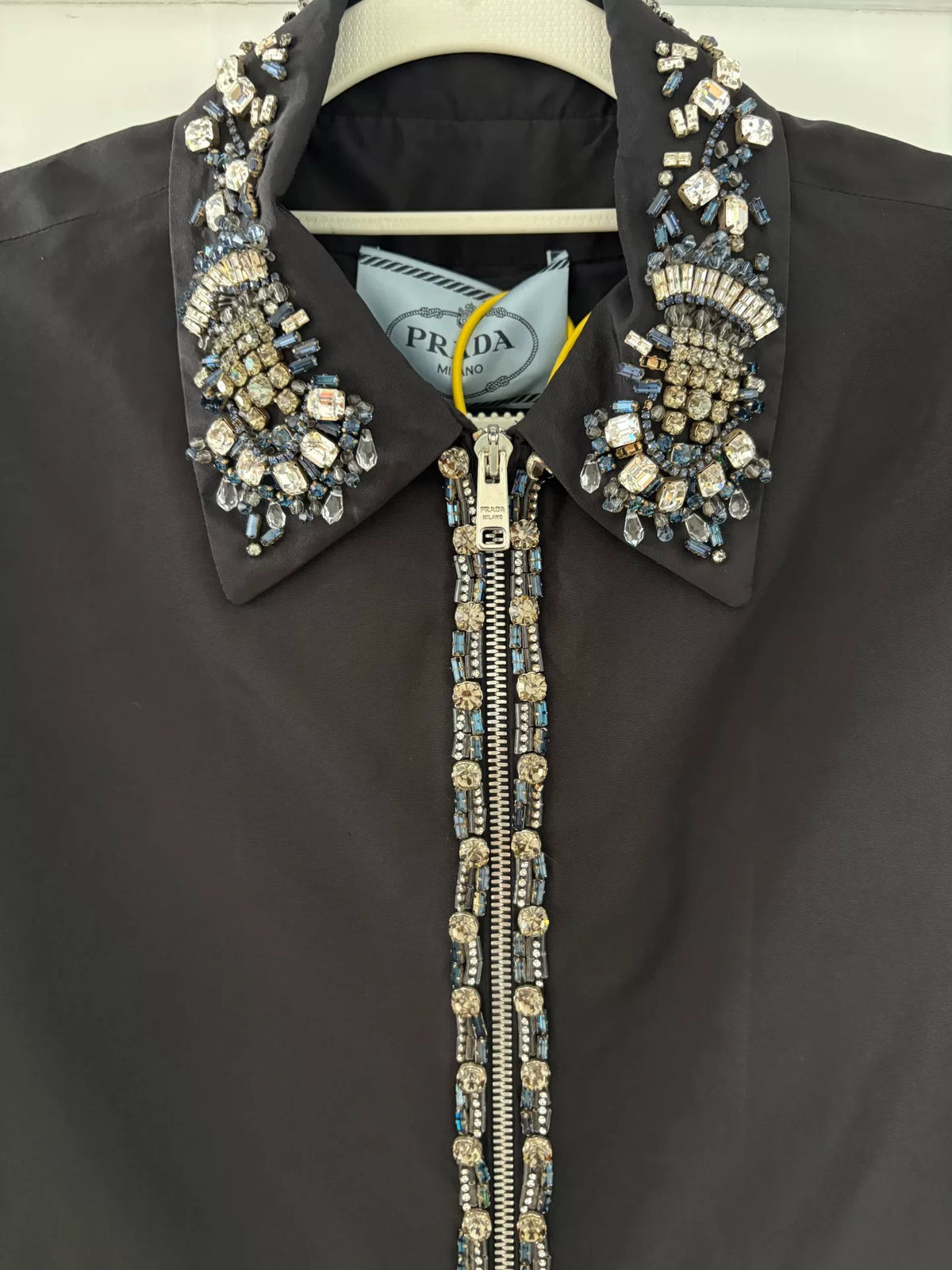 Prada Rhinestone Panel Jacket