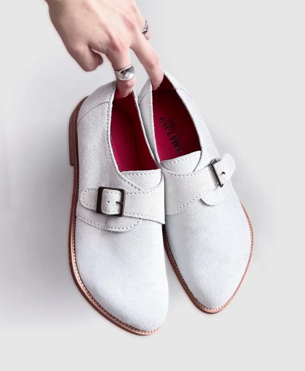Jean Paul Gaultier Suede Buckled Monk Loafers