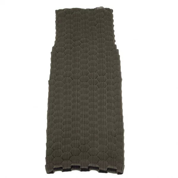 Issey Miyake Vintage Brown Pleated Dress