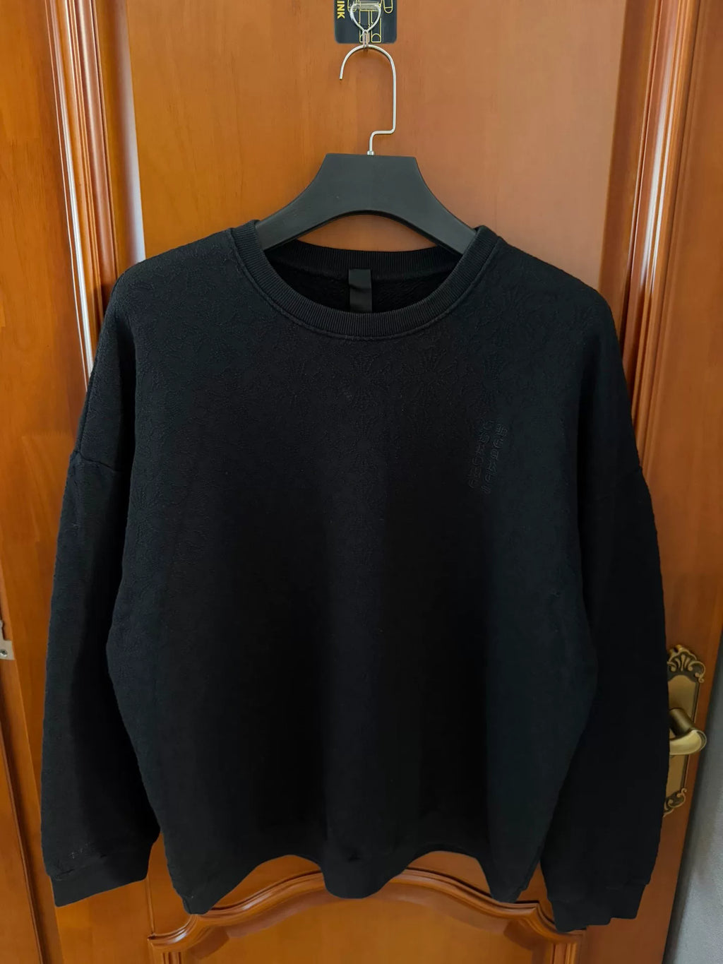 Chrome Hearts Black Dark Pattern Cross Flower Sweater