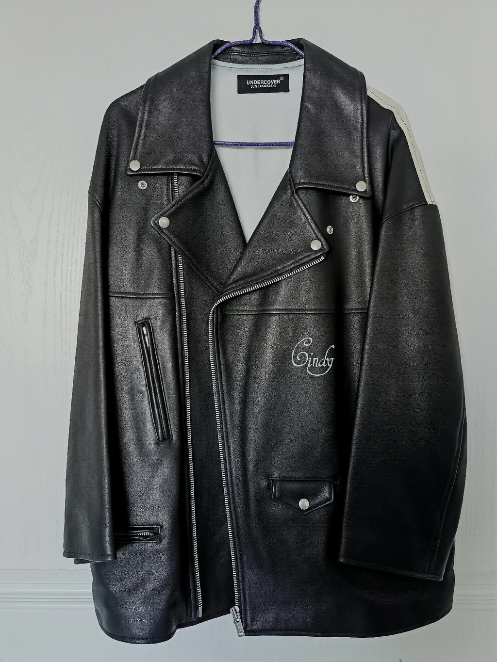 Undercover Cindy Sherman Portrait Leather Jacket
