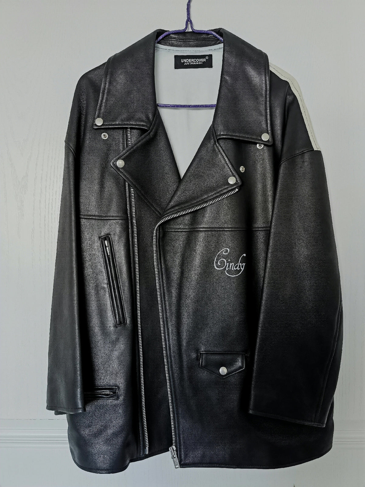 Undercover Cindy Sherman Portrait Leather Jacket