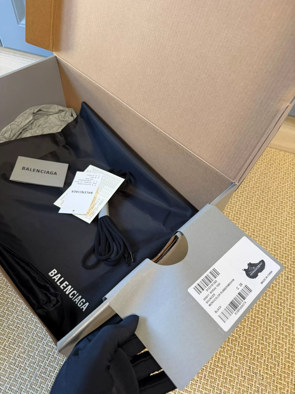 Balenciaga Black Defender Tire Sneakers