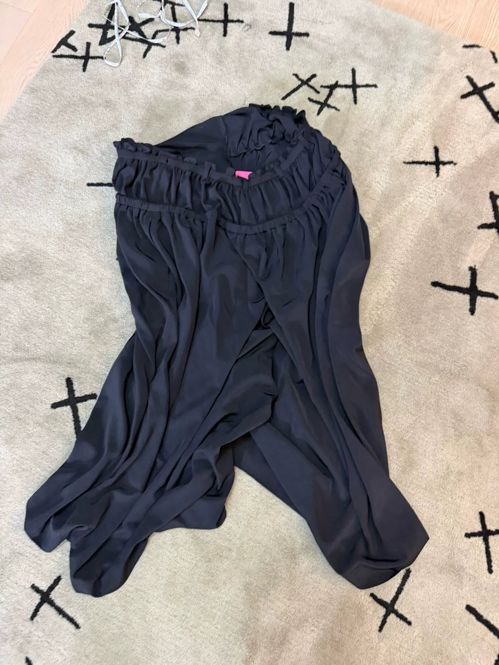 YOHJI YAMAMOTO Y's SS06 Twill Strings Gathered Cropped Pants