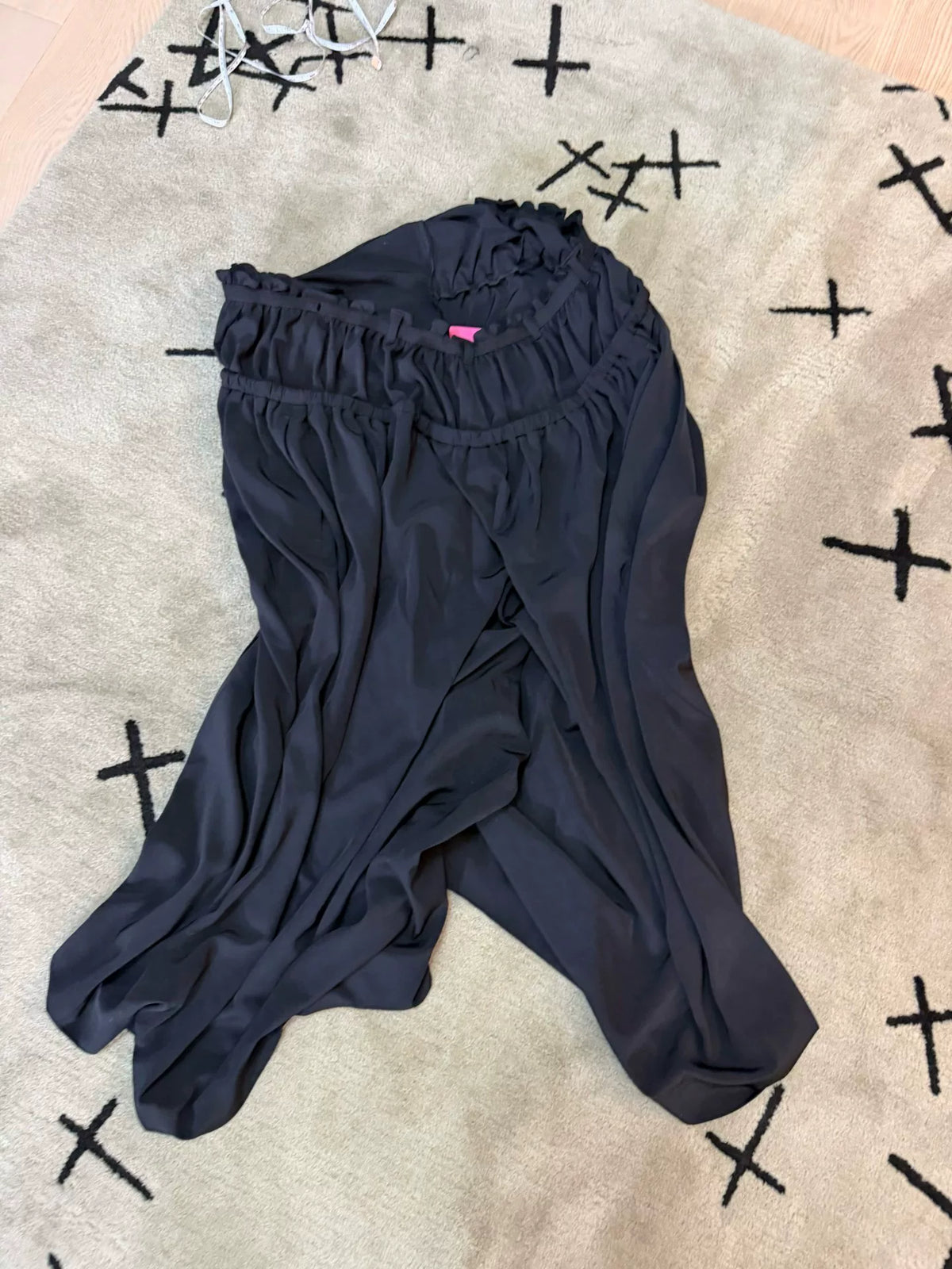 YOHJI YAMAMOTO Y's SS06 Twill Strings Gathered Cropped Pants