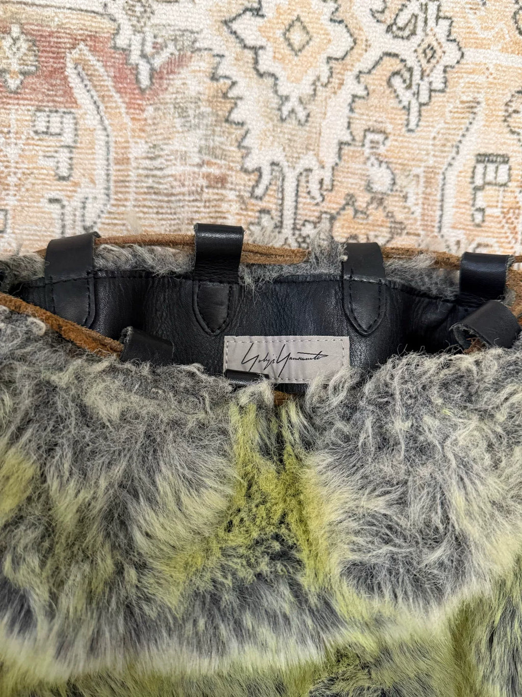 Yohji Yamamoto 96AW Fur Season Iridescent Fur Backpack