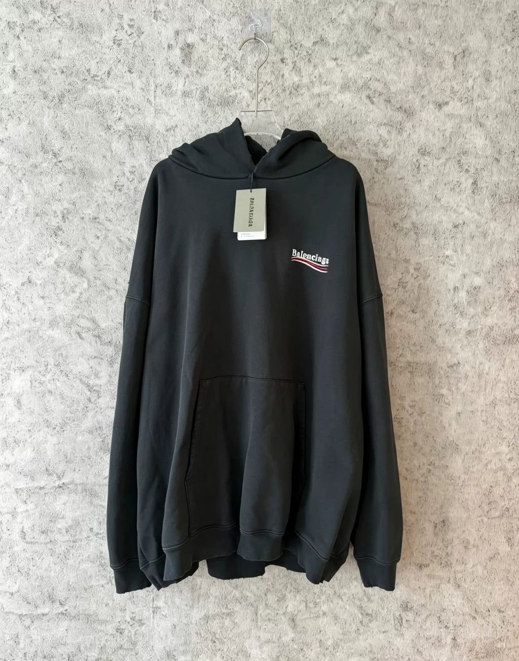 Balenciaga Distressed Embroidered Cola Sweatshirt