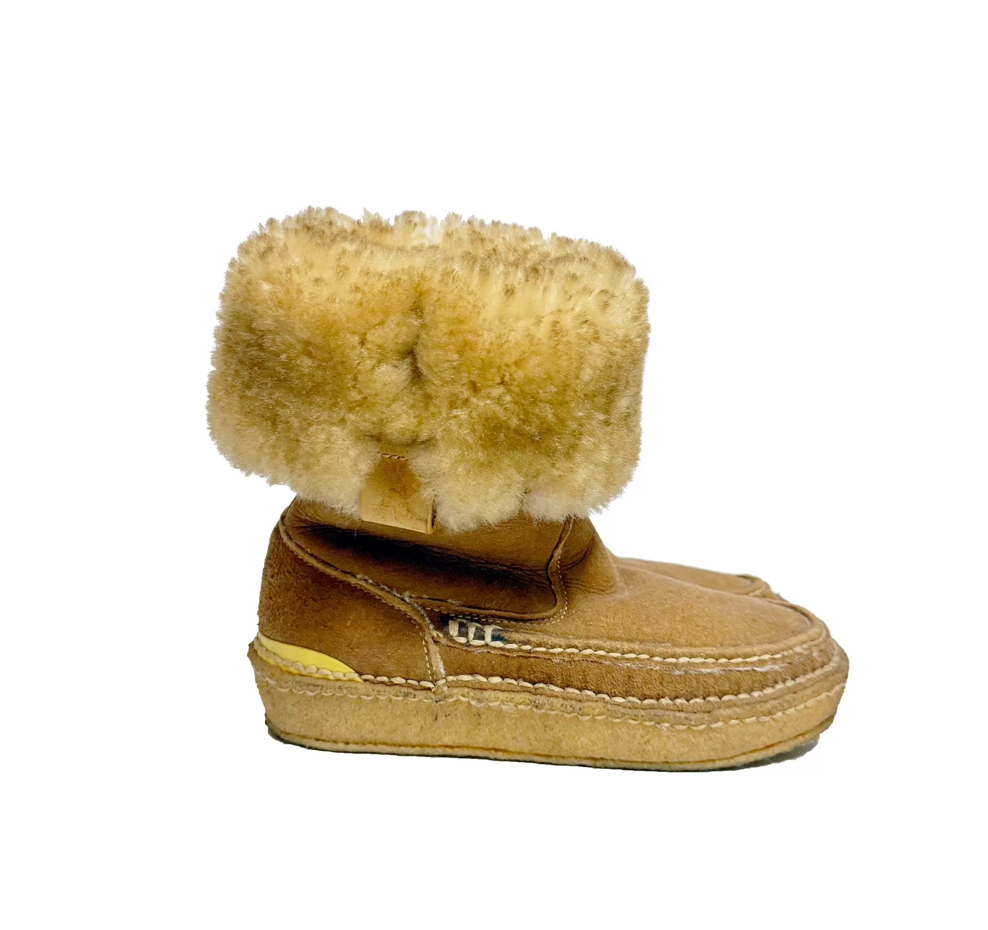Visvim 09AW Gridwood Moc Toe-Folk Wmv Suede Yellow