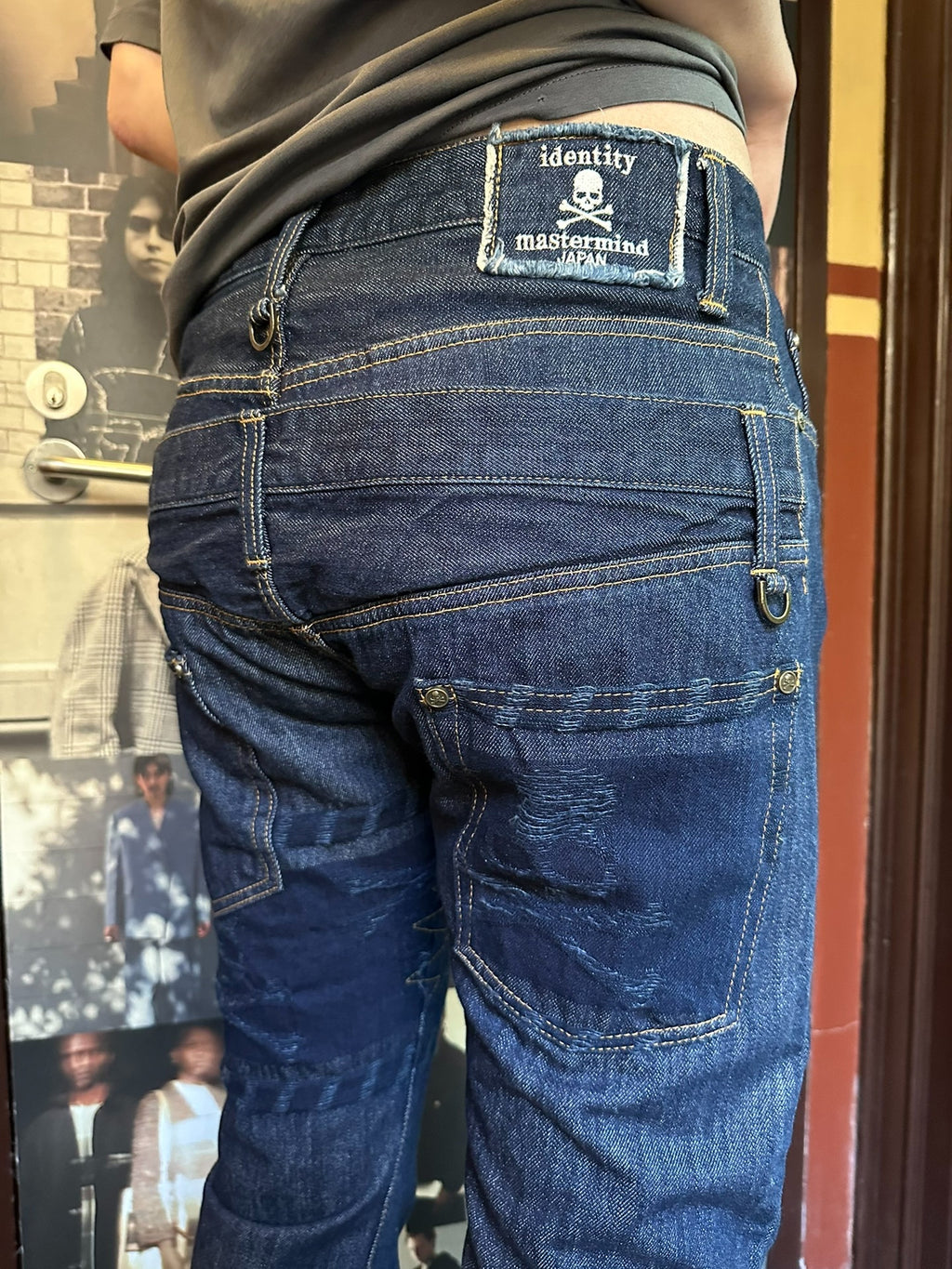 mastermind Japan SS12 Indigo Identity One Wash Double Waist Denim Trousers