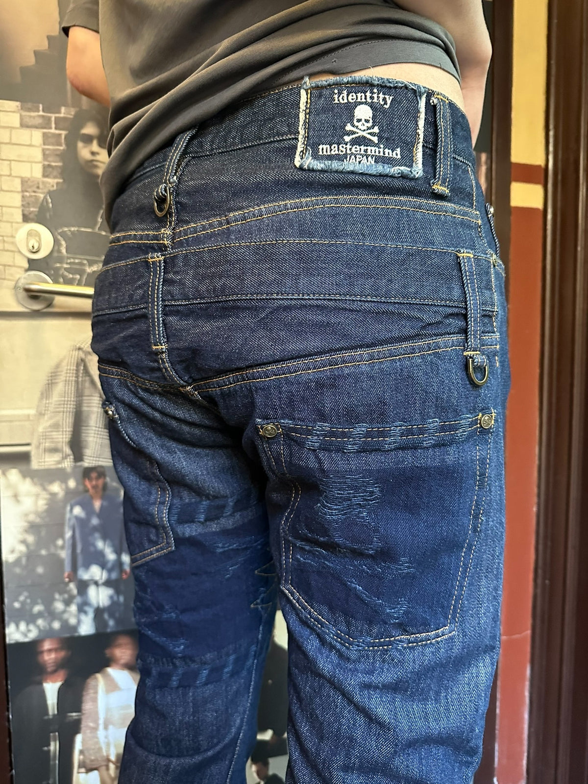 mastermind Japan SS12 Indigo Identity One Wash Double Waist Denim Trousers