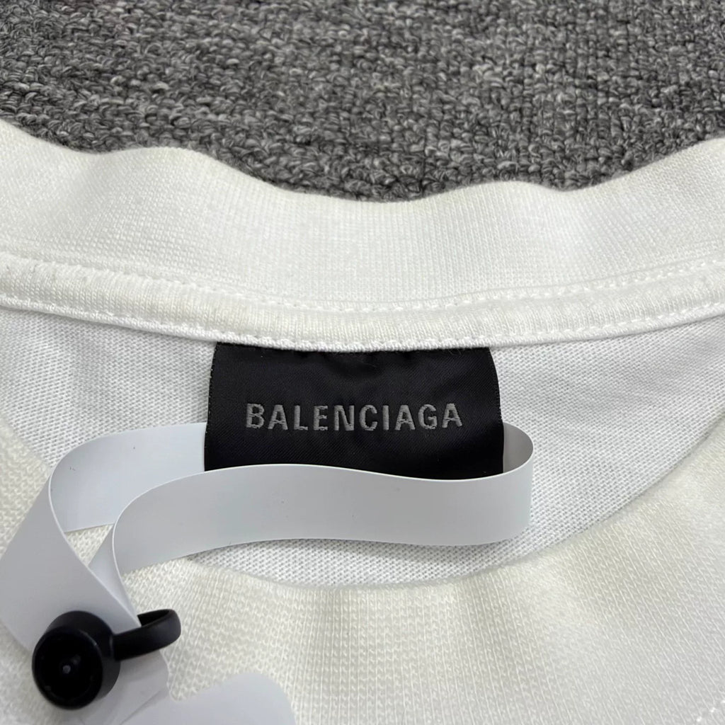 Balenciaga Graffiti Letter Short Sleeve Top