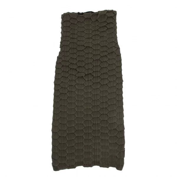 Issey Miyake Vintage Brown Pleated Dress