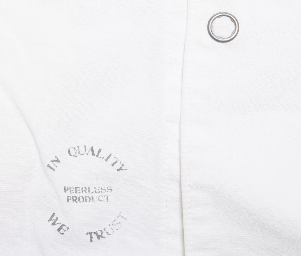 Visvim 21AW Four Winds White Cotton Drawstring Trench Coat