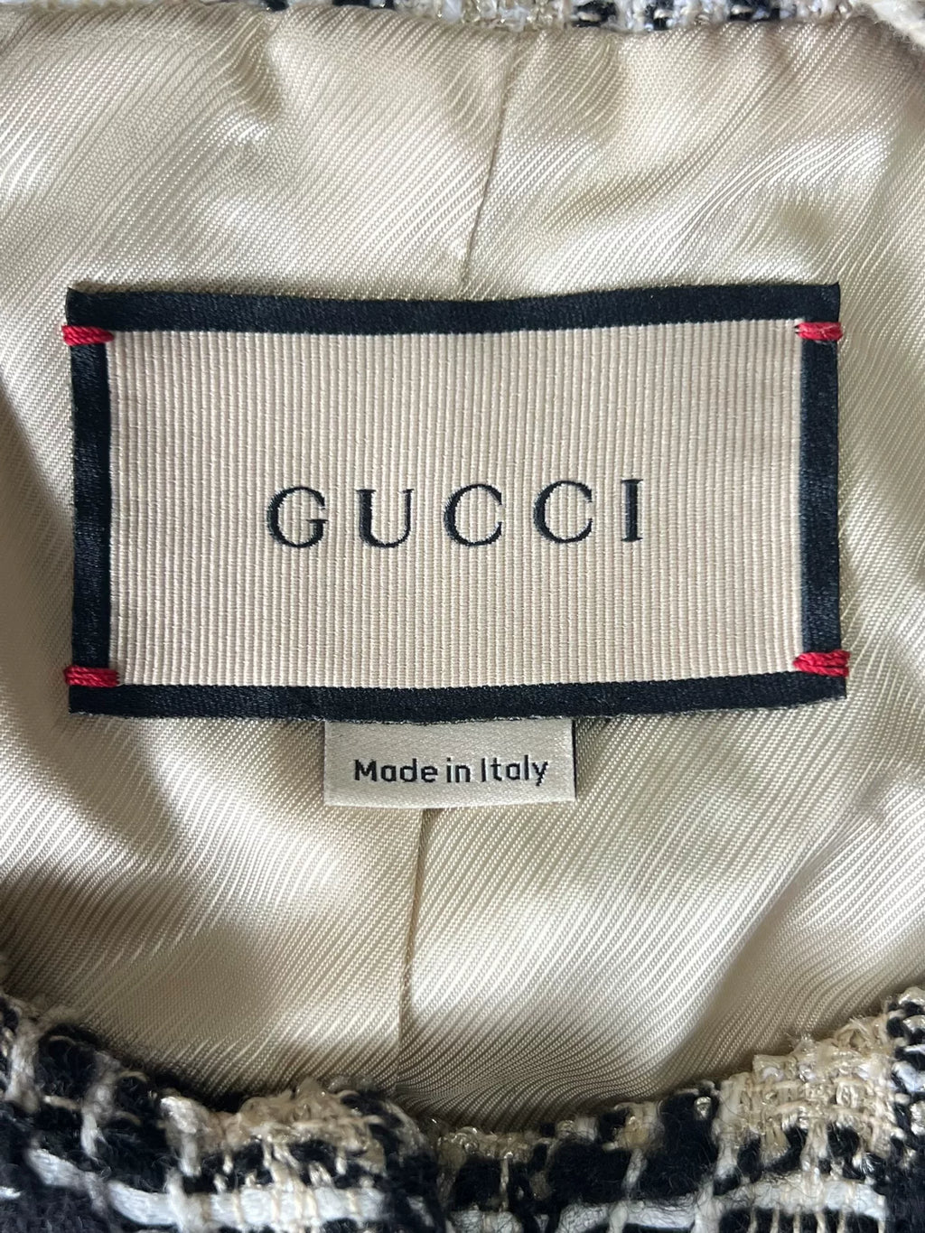 Gucci Classic Houndstooth Tweed Jacket