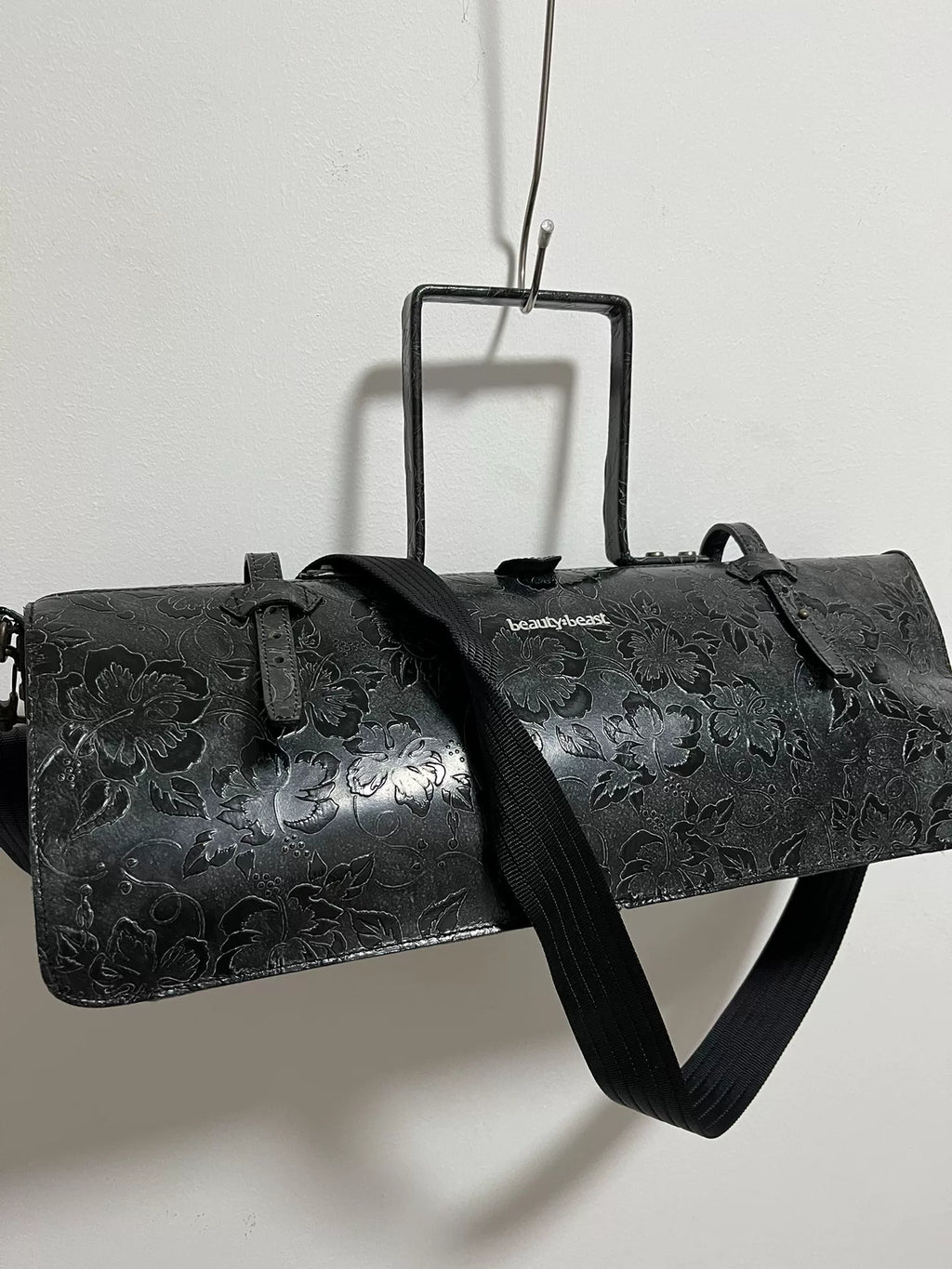 Beauty Beast Floral Crossbody Tote Bag