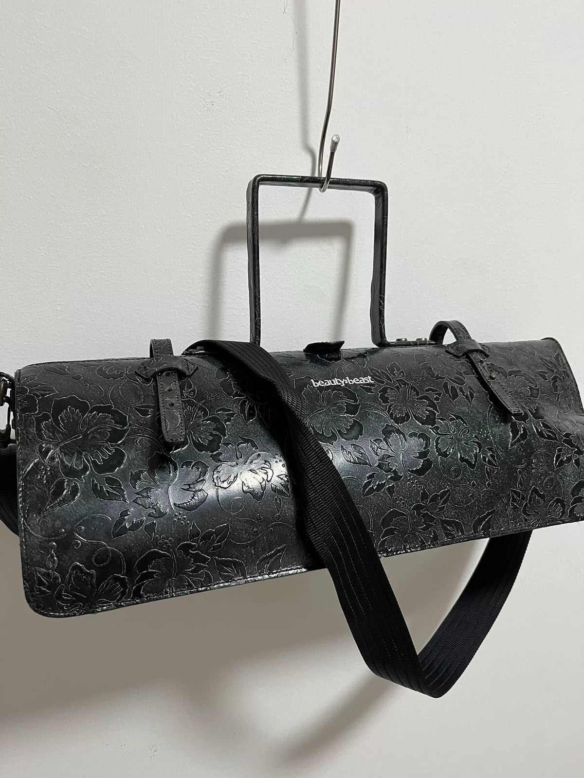 Beauty Beast Floral Crossbody Tote Bag