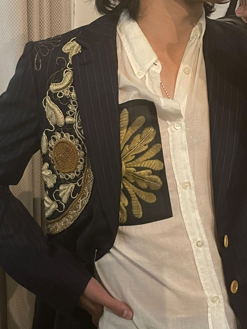 Dries Van Noten SS14 Flower Wheel Short Sleeve Shirt