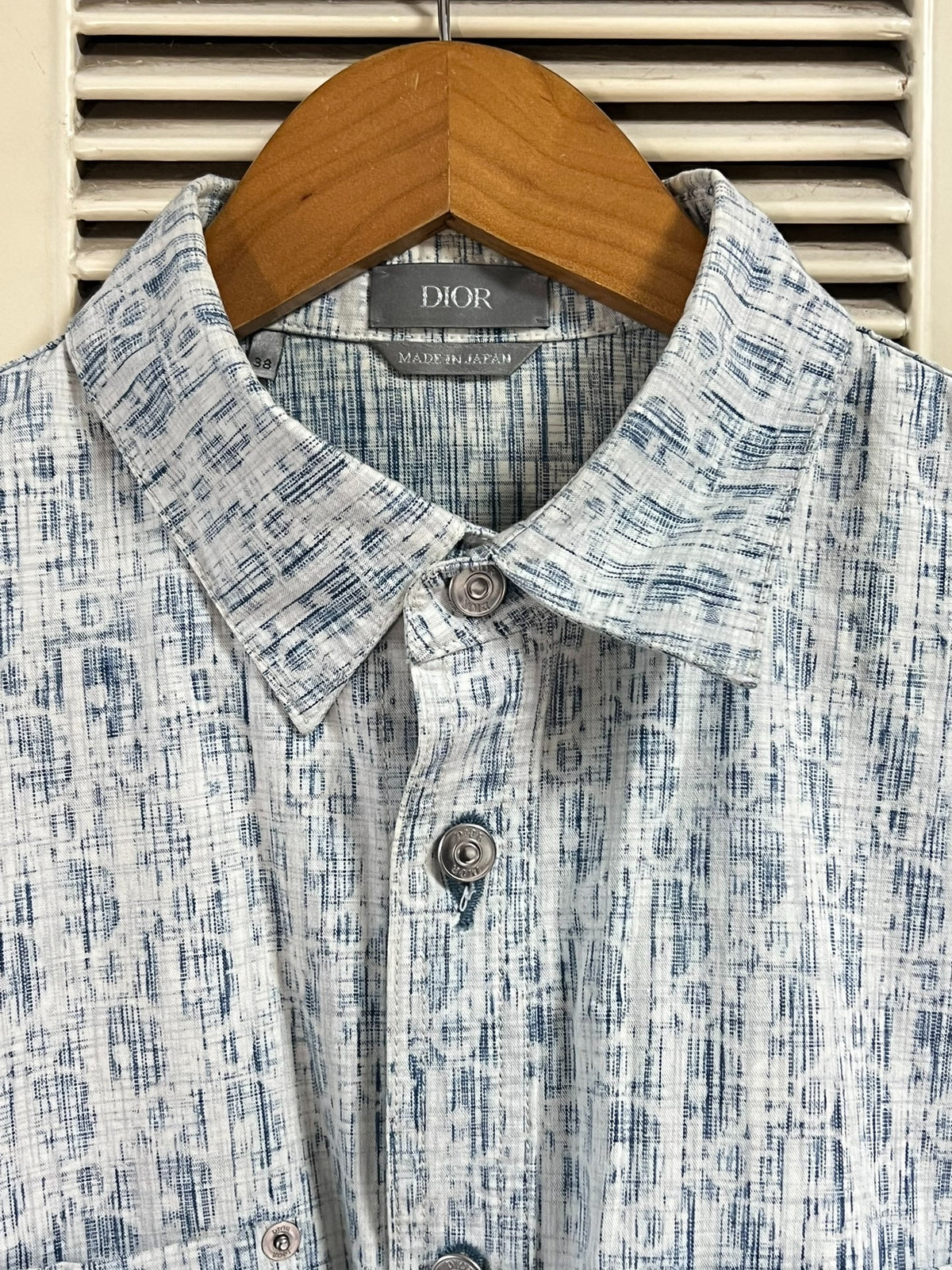Dior Long Sleeve Blue Shirt