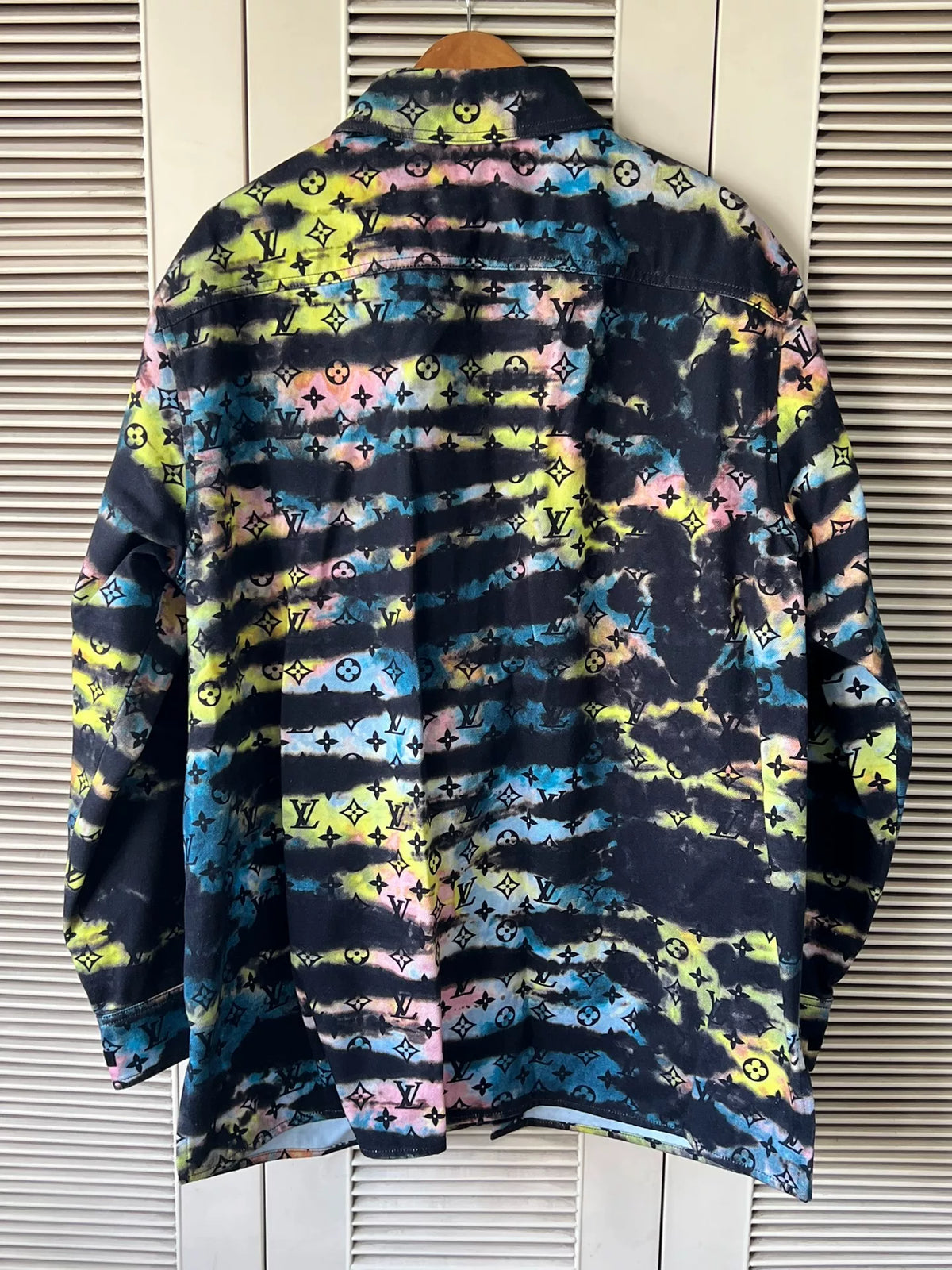 Louis Vuitton Colorful Tie-Dye Denim Shirt