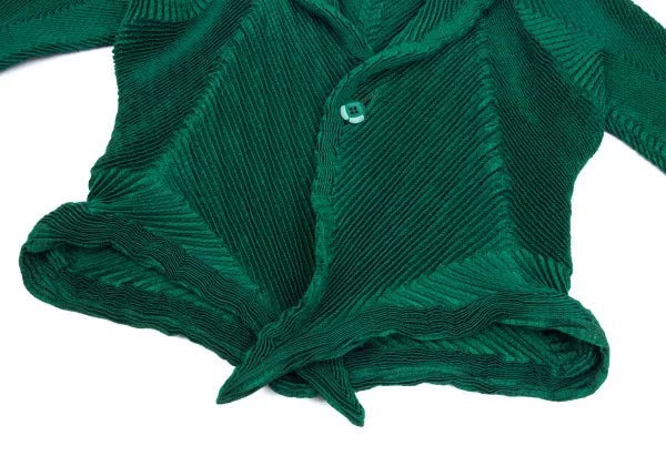 Issey Miyake Vintage Green Line Pleated Top