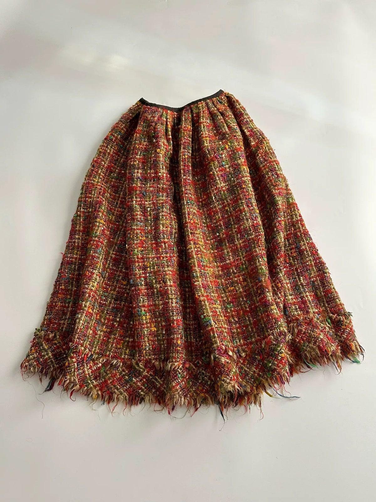 Junya Watanabe 2000 rough pattern wool skirt