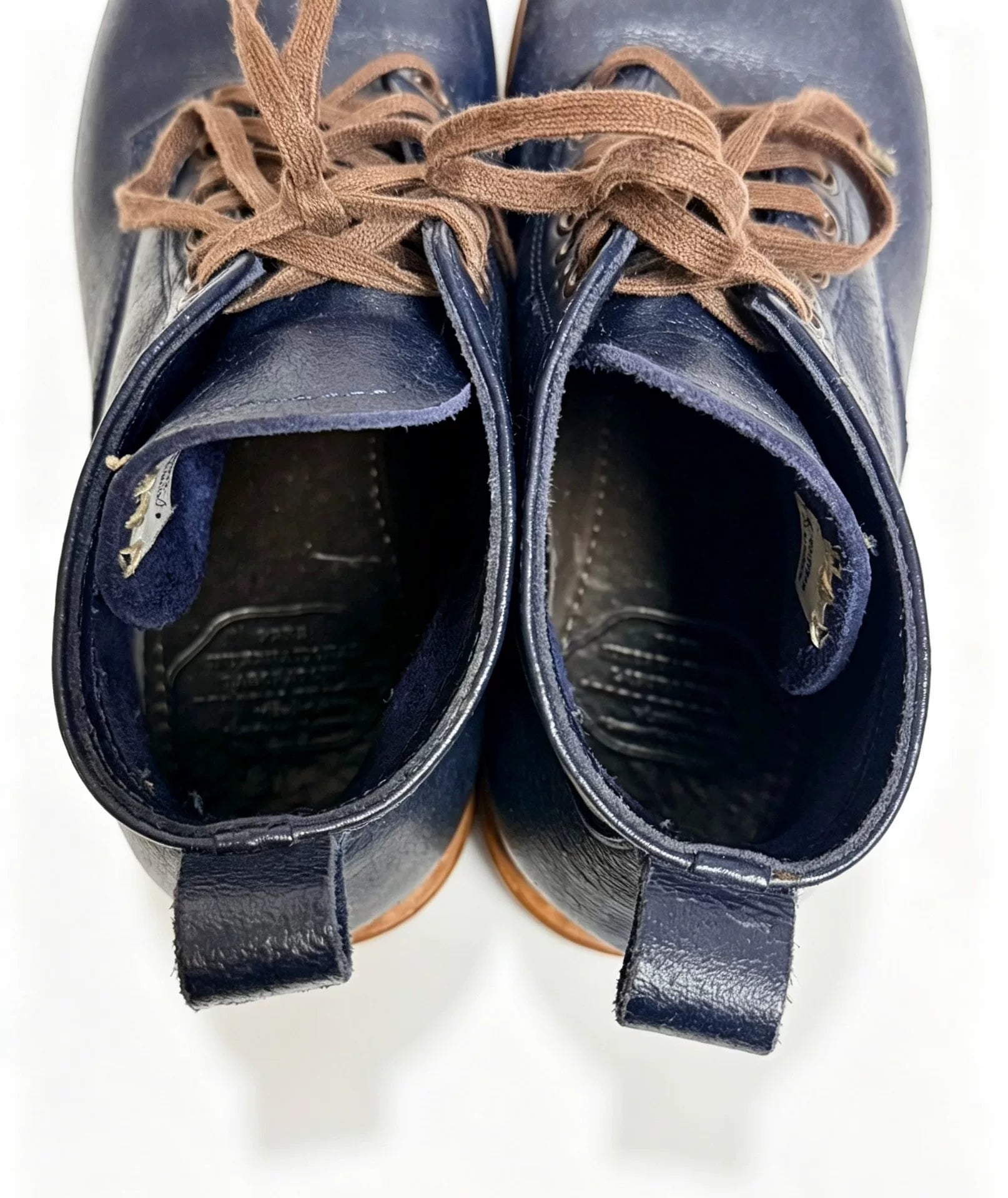 Visvim Marshal Boots-Folk Wmv Navy Leather Boots