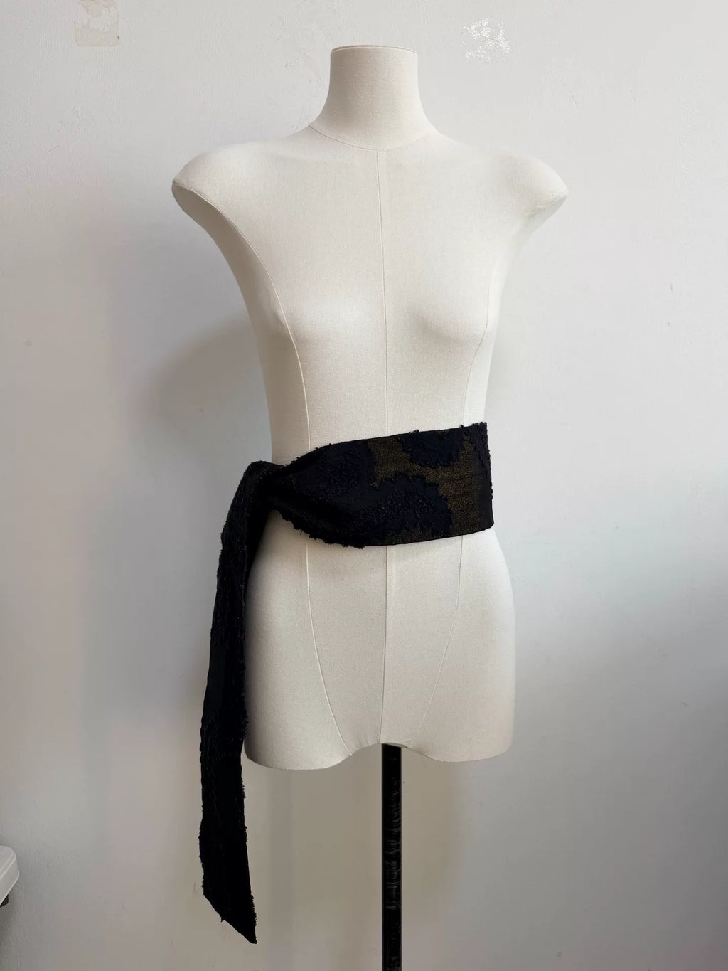 ann demeulemeester Totem Gold-Thread Scarf