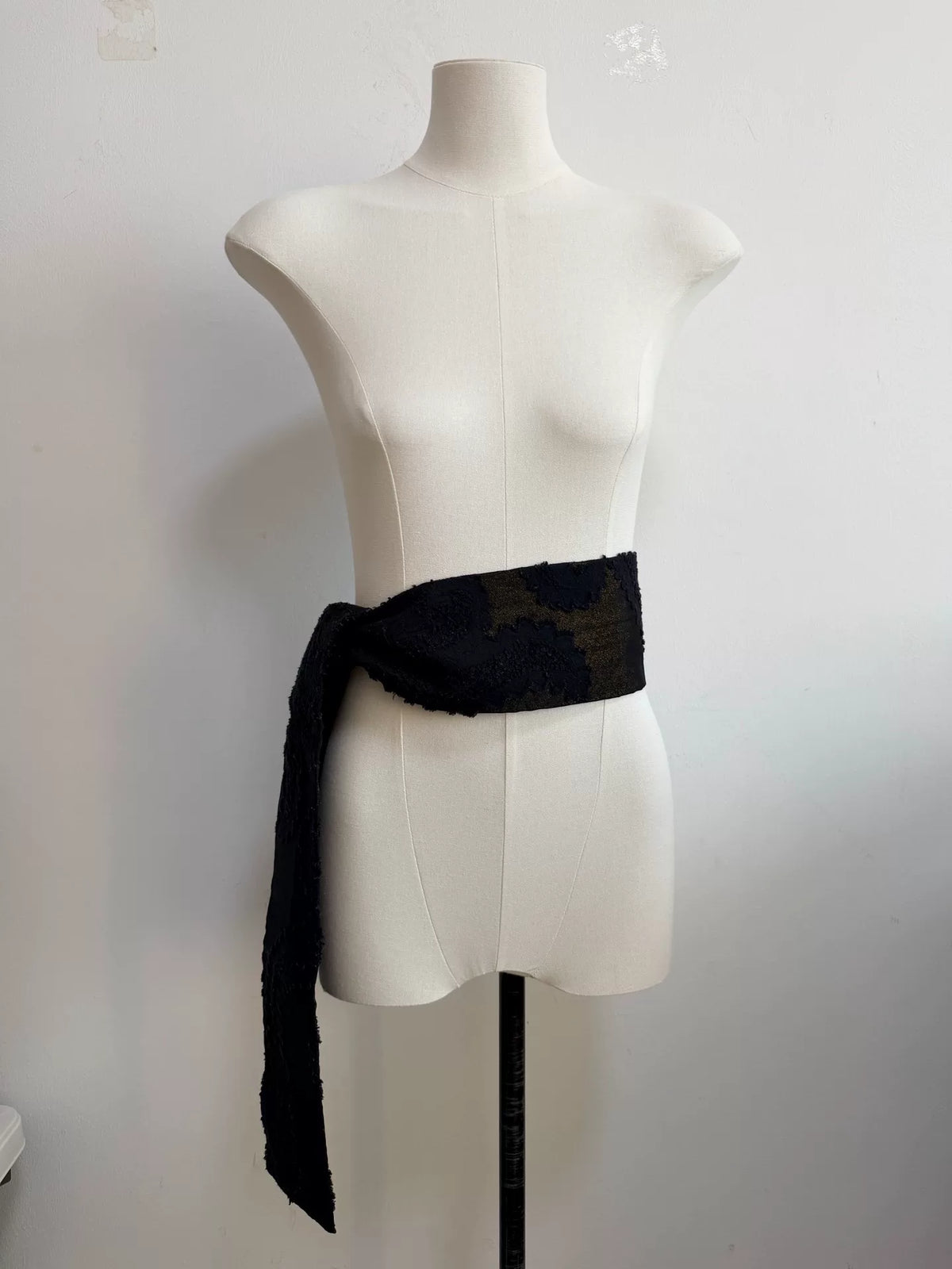 ann demeulemeester Totem Gold-Thread Scarf