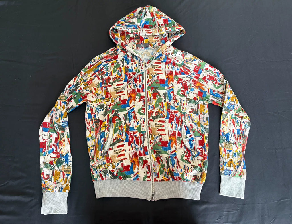 ALEXANDER MCQUEEN printed sweatshirt jacket