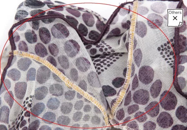 Jean Paul Gaultier Vintage Purple Polka Dot Mesh Top