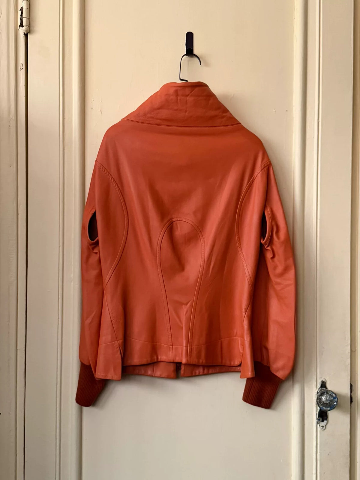 Yohji Yamamoto Hooded Lamb Leather Jacket