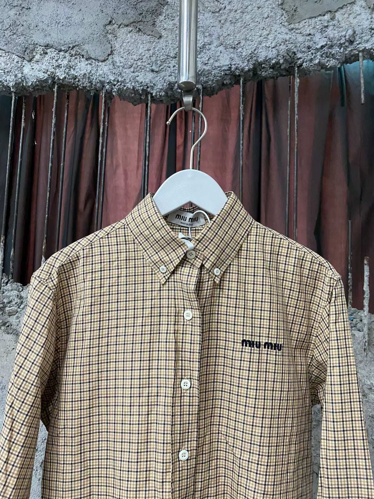 Miu Miu Plaid Shirt