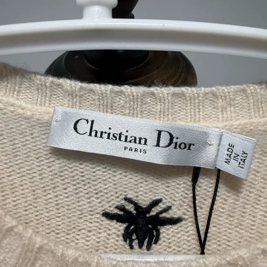 Dior Embroidered Logo Cashmere Sweater