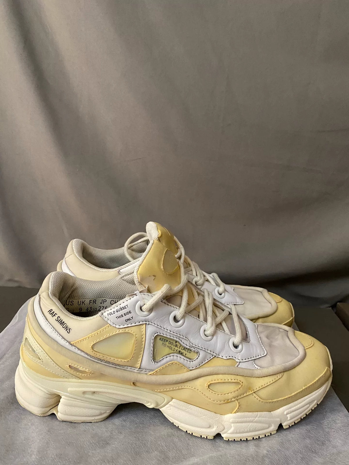 Raf Simons Ozweego White Yellow Sneakers