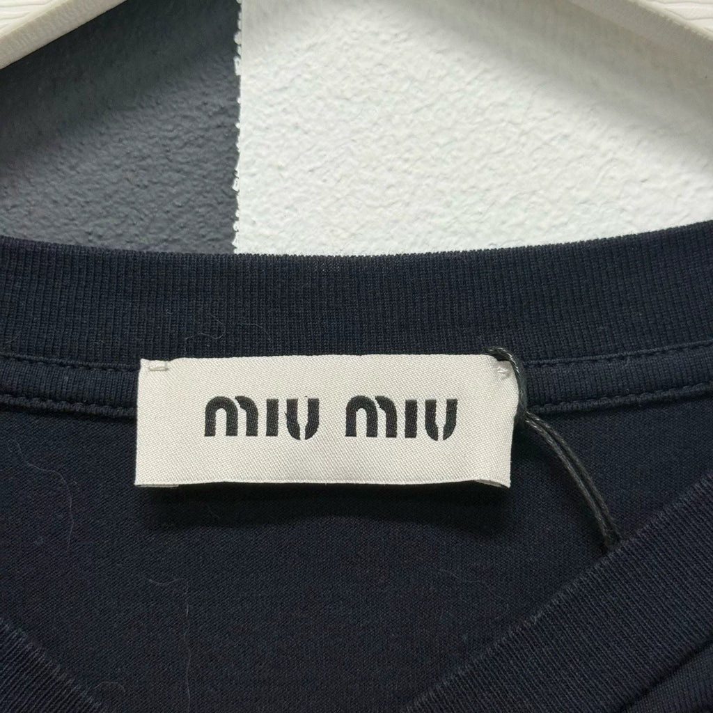 Miumiu Two-Piece Long-Sleeve Top