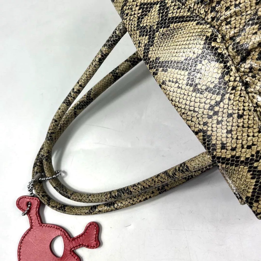 Vivienne Westwood Snake Skull Charm Tote Bag