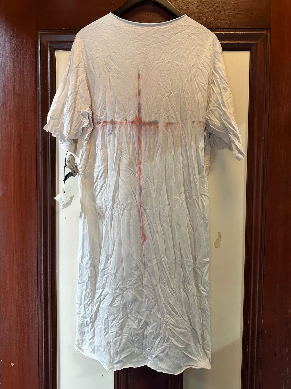M.A+ SS19 Grey Hand Printed One Piece Cotton Top
