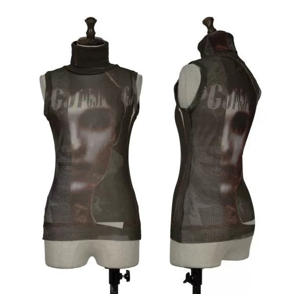 Jean Paul Gaultier Vintage Portrait Mesh Top