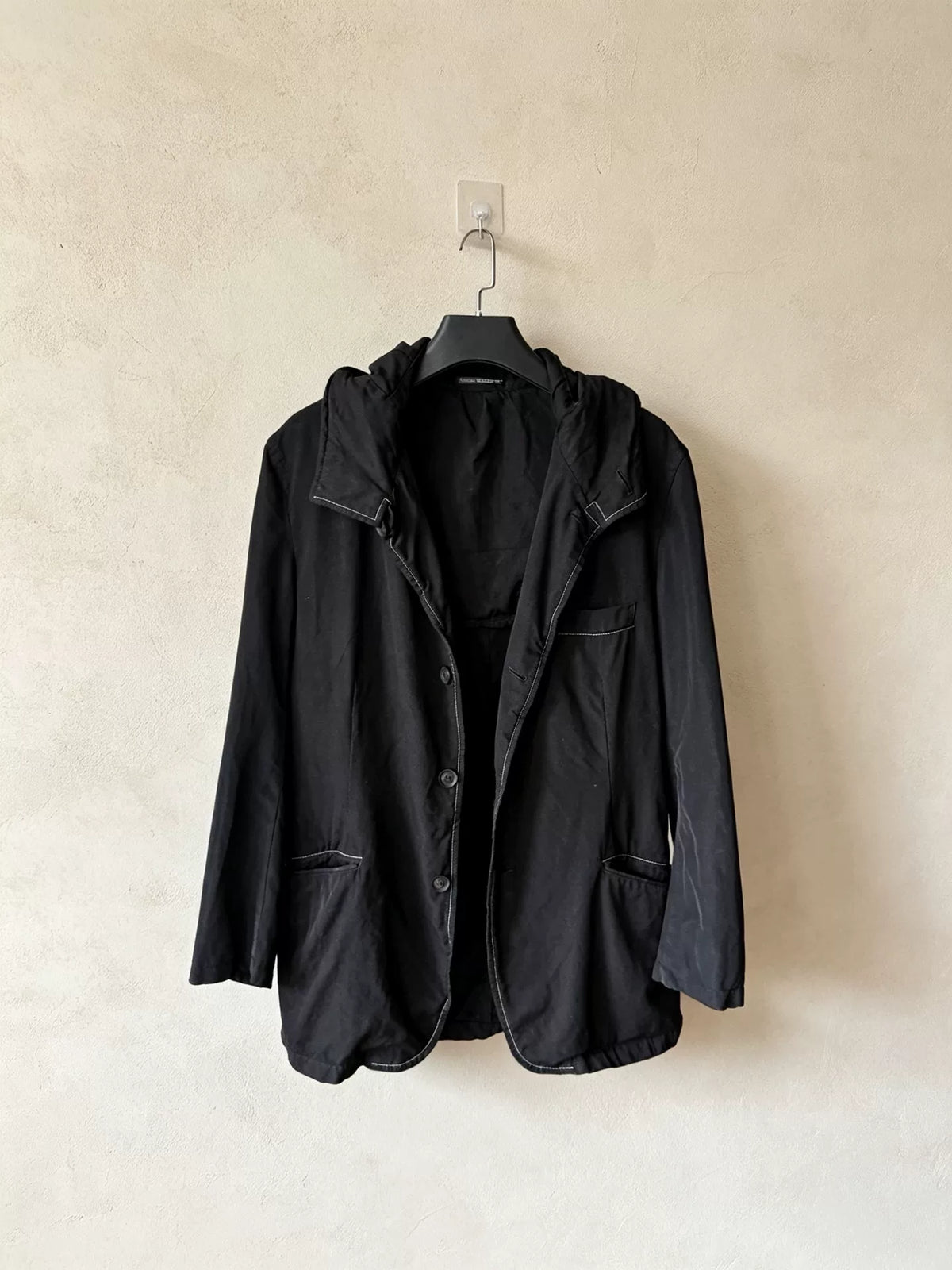 Yohji Yamamoto AW19 Hooded Wool Jacket