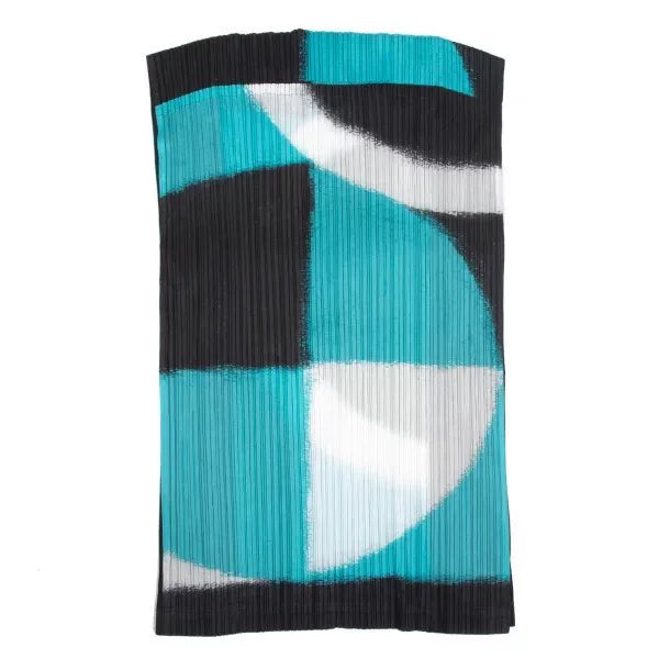 Issey Miyake Vintage Blue Floral Pleated Top