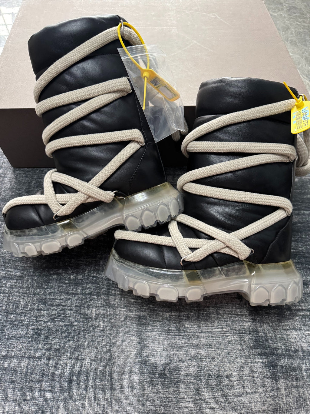 Rick Owens Lace-Up Snow Boots