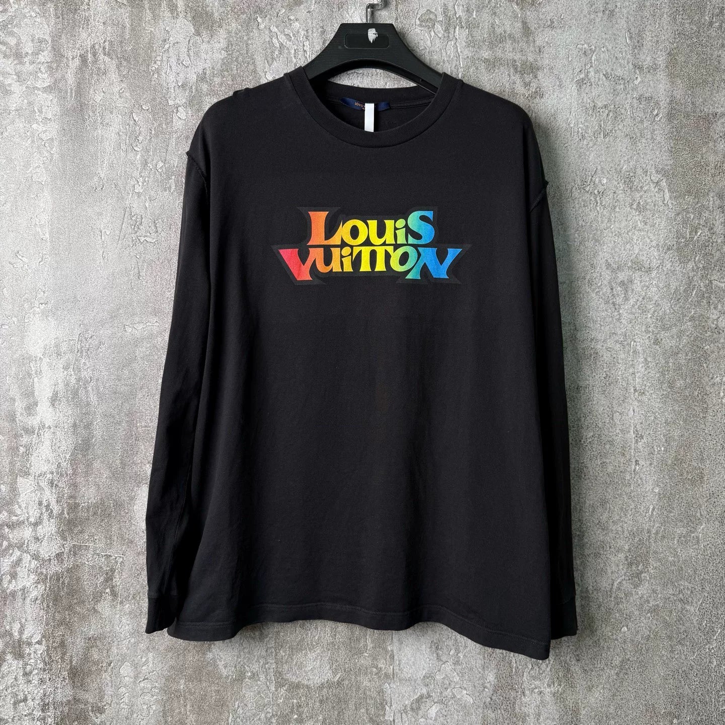 Louis Vuitton Long Sleeve Top Multicolor Logo T-Shirt