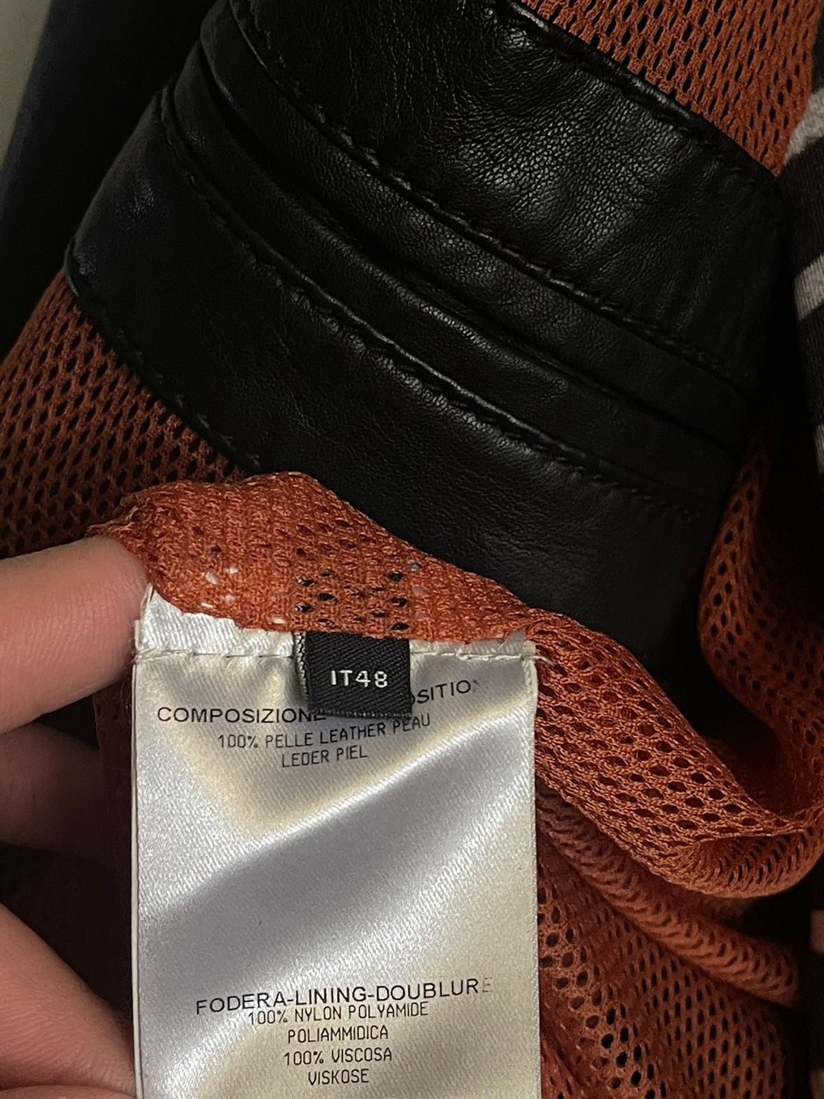 Alexander McQueen Copper YKK Zipper Leather Jacket