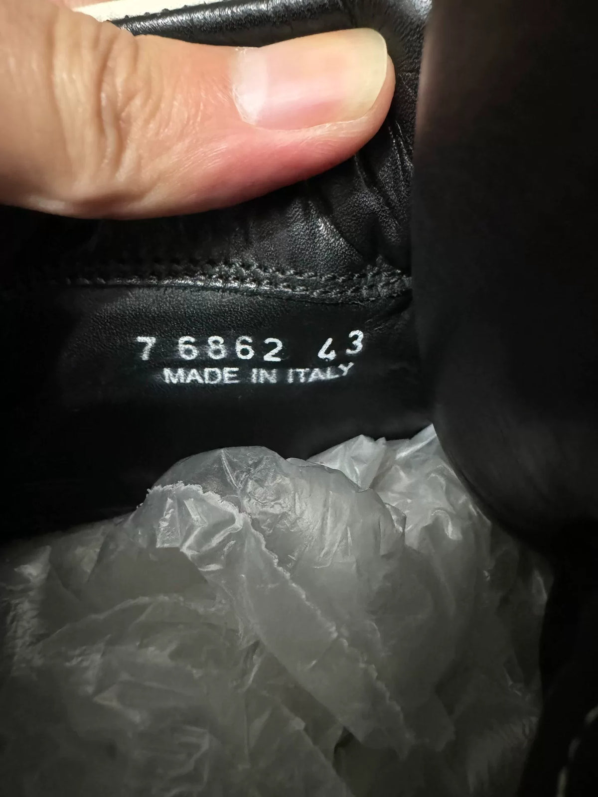 Rick Owens Black and White Inverted-Triangle Sneakers