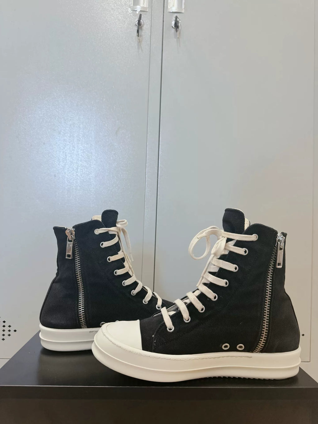 Rick Owens Drkshdw Canvas Sneakers