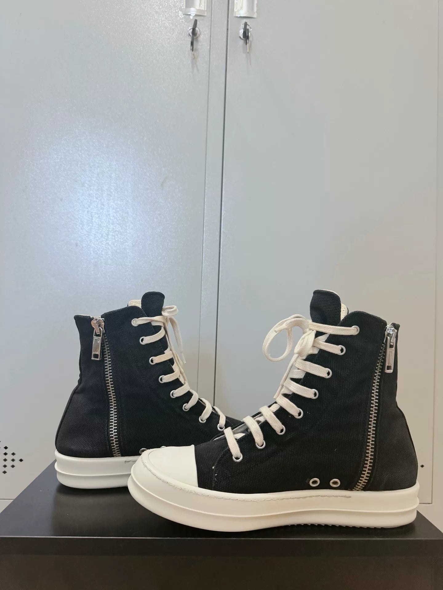 Rick Owens Drkshdw Canvas Sneakers